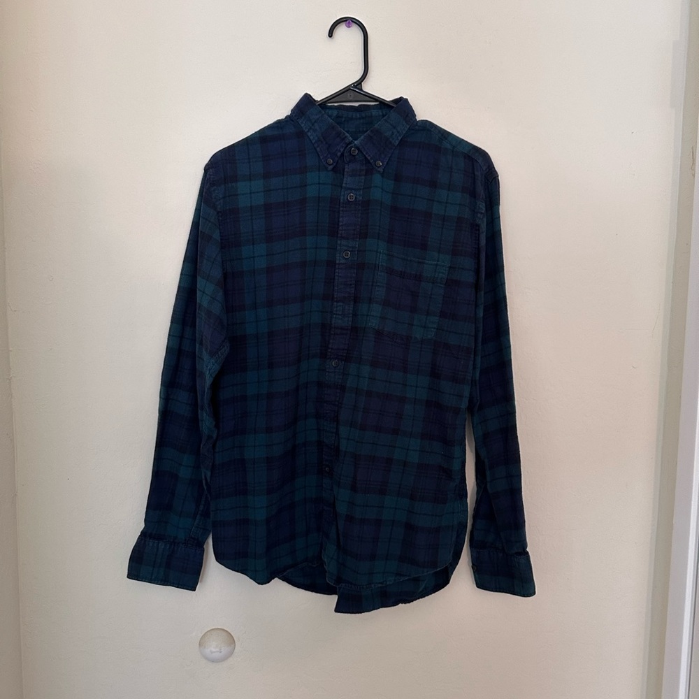 Uniqlo Plaid Blackwatch Flannel, Medium